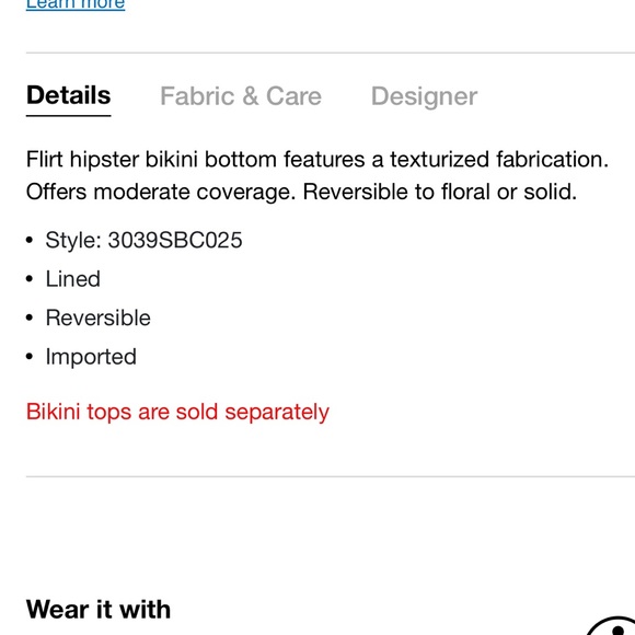 NWT Maaji Victory V-front Reversible Bikini Set - Picture 9 of 10